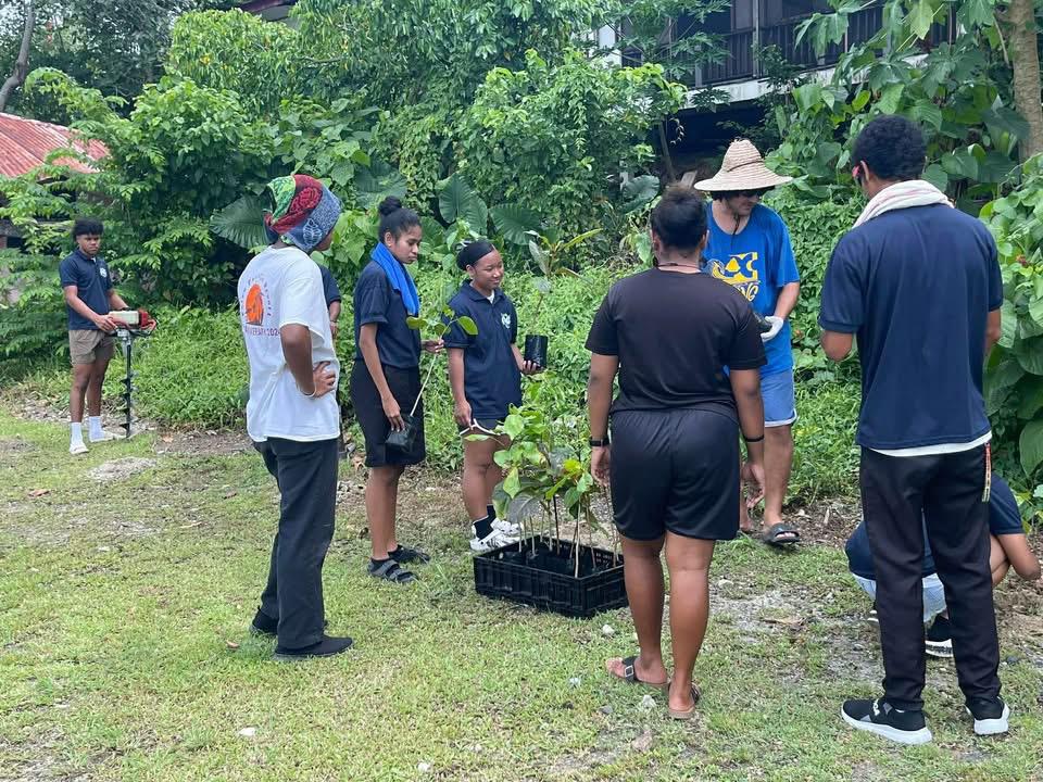 Ngerbeched Youth Plant Fruit Trees in Earth Week Collaboration, Boosting Community Resilience