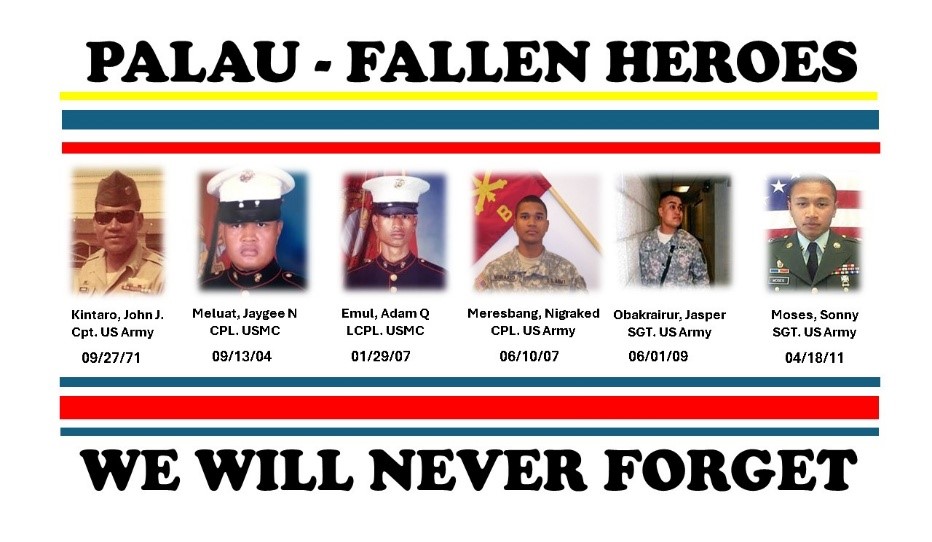 Palau Veterans to Honor Fallen Heroes on Memorial Day