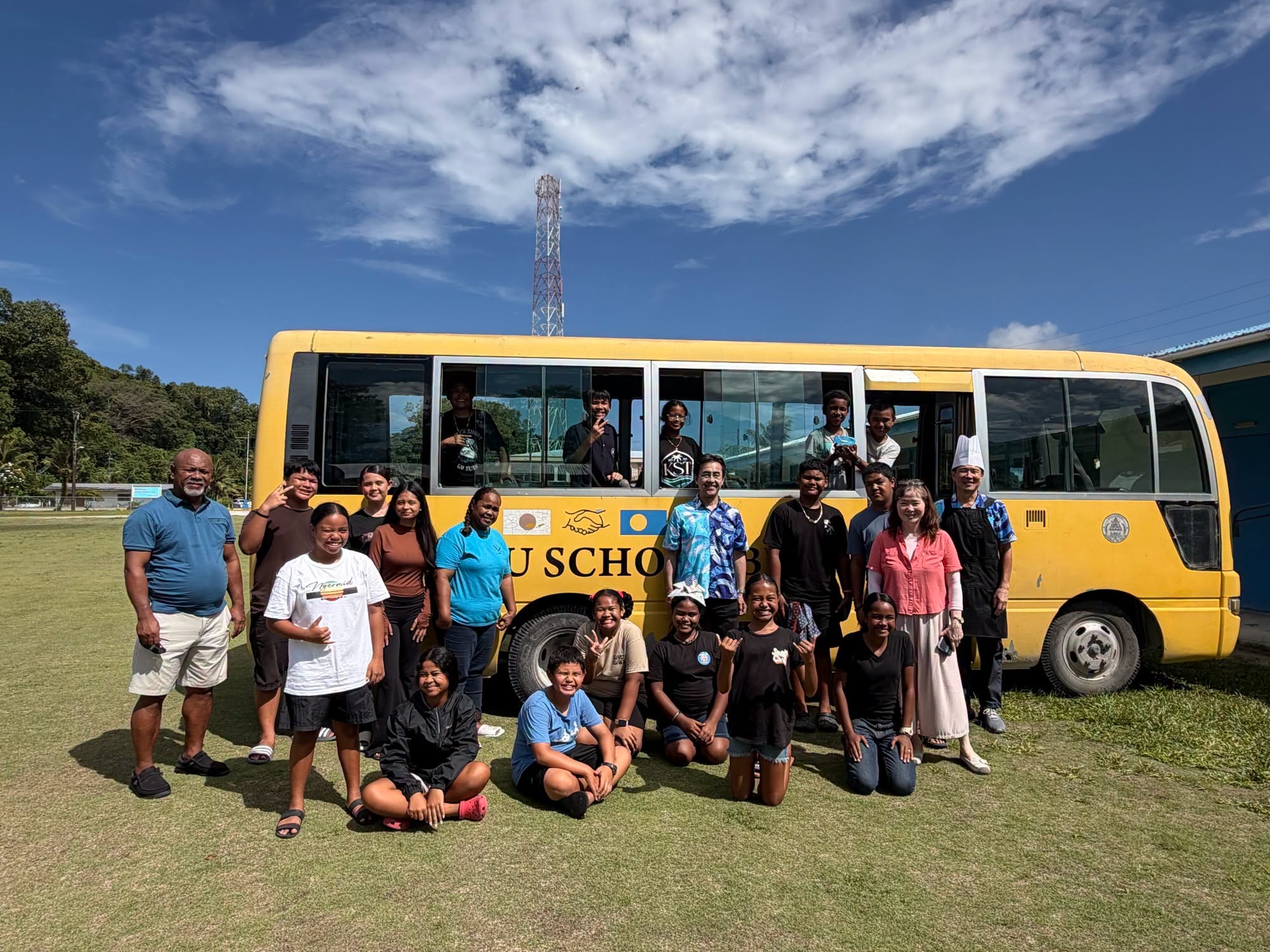 Japan-backed School Bus Still Serving Peleliu Students After 14 Years, Embassy Says