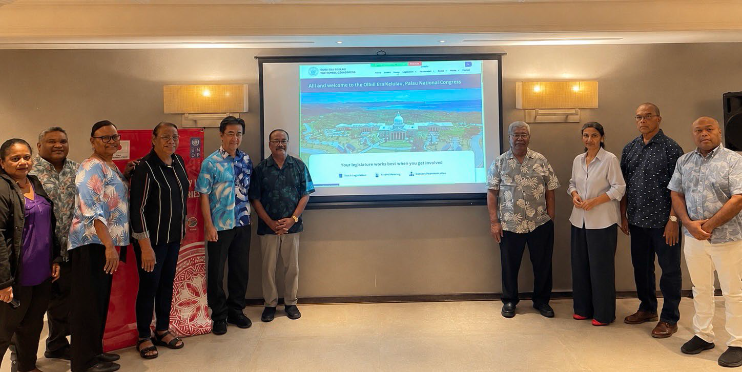 Palau’s National Congress Takes Ownership of New  Parliamentary Website 